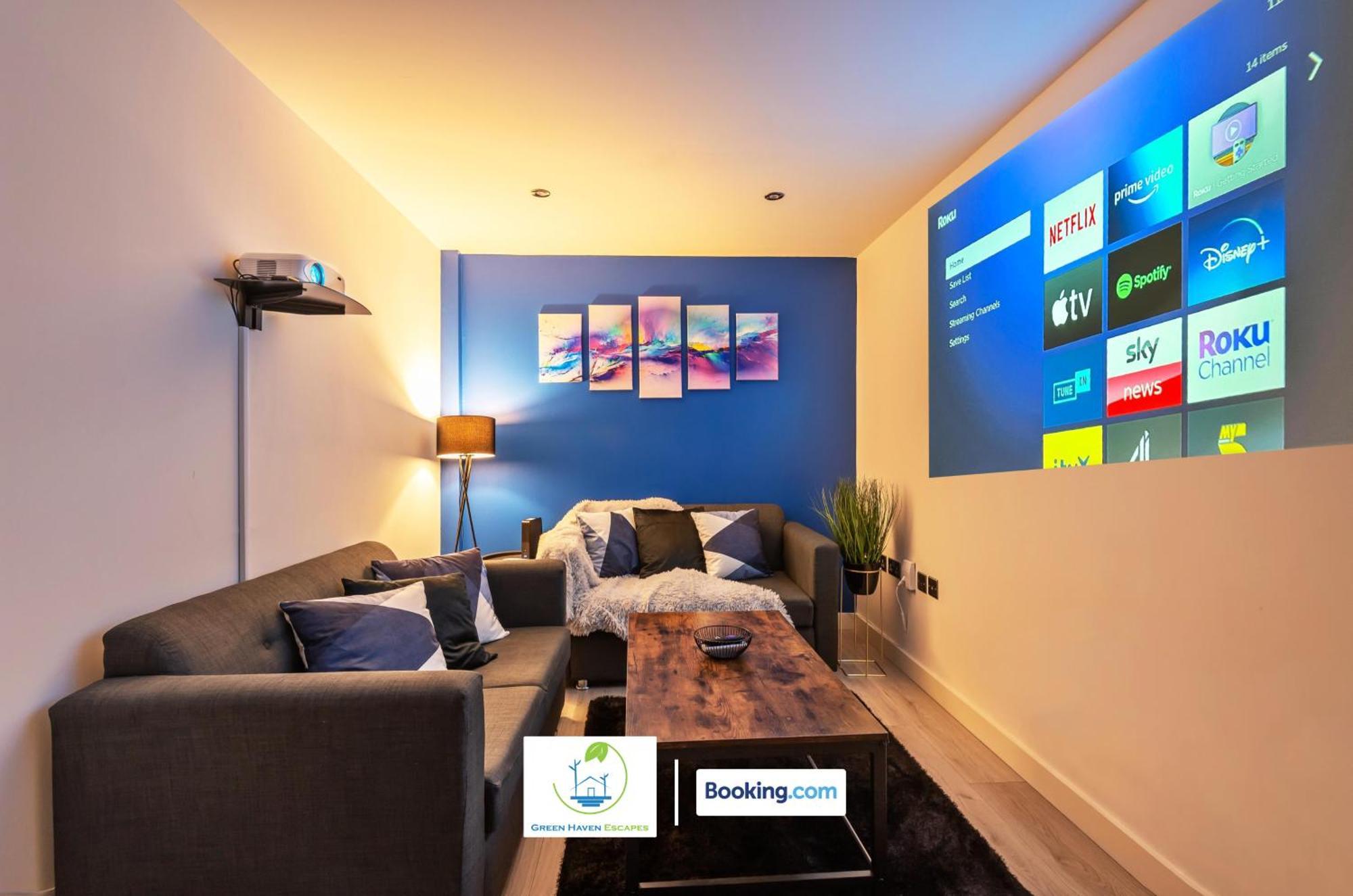 Spacious 1 Bedroom Apartment With 4K Cinema Experience By Green Haven Escapes In Bradford Bradford  Dış mekan fotoğraf